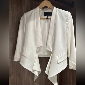 BCBG Womens White Stylish Jacket Size XS